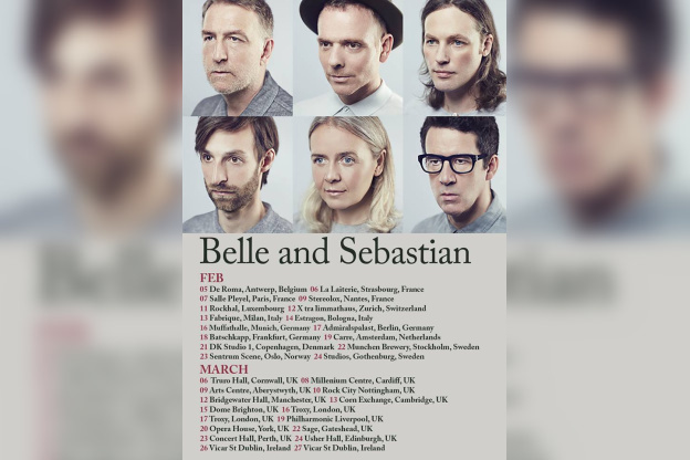Belle and Sebastian en concert à La Salle Pleyel de Paris en février 2018
