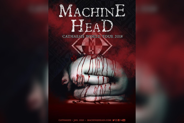 Machine Head en concert au Bataclan de Paris en mars 2018