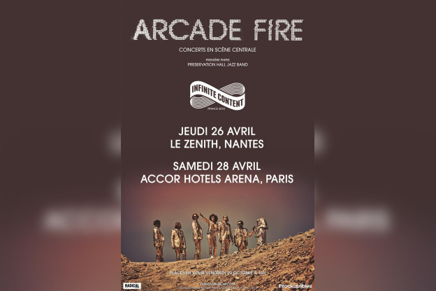 Arcade Fire en concert à l'AccorHotels Arena Bercy de Paris en avril 2018