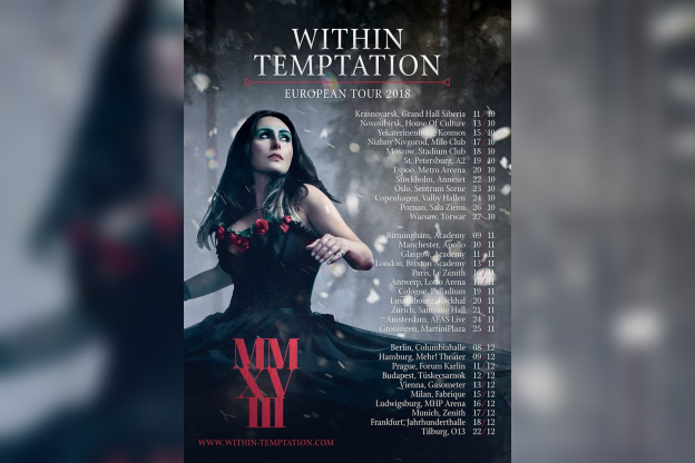 Within Temptation en concert au Zénith de Paris en novembre 2018