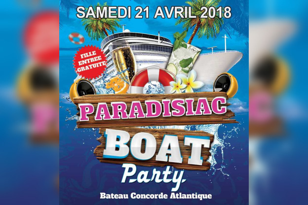 Paradisiac Boat Party de retour au Bateau Concorde Atlantique