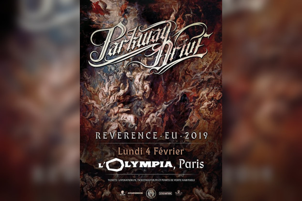 Parkway Drive en concert à l'Olympia de Paris en février 2019