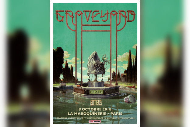 Graveyard en concert à La Maroquinerie de Paris en octobre 2018