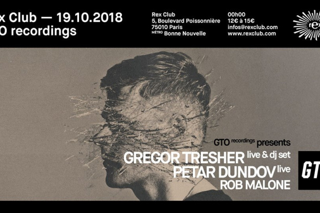 GTO présente Gregor Tresher en live au Rex Club