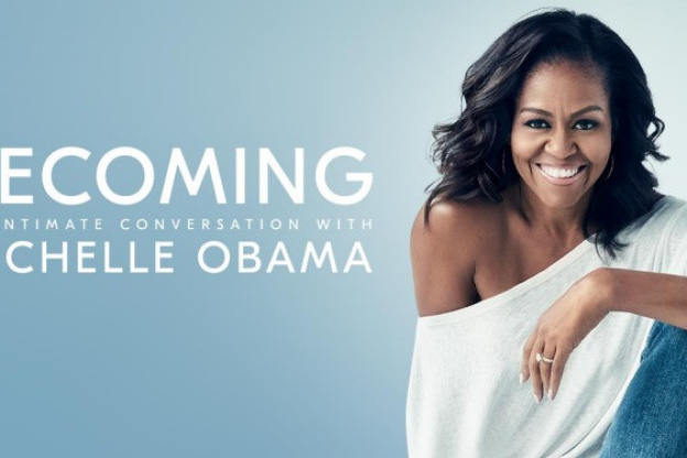 Rencontre et conférence avec Michelle Obama à l'AccorHotels Arena de Paris
