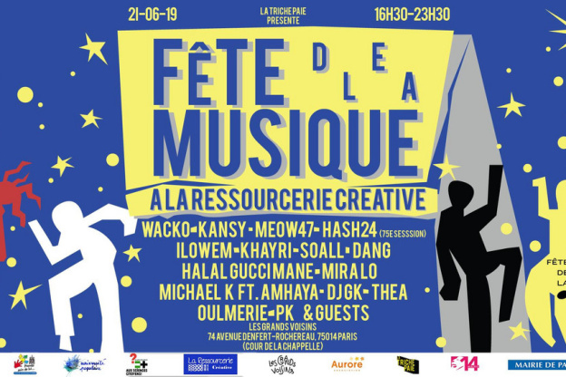 Fête de la Musique 2019 à la Ressourcerie Créative aux Grands Voisins