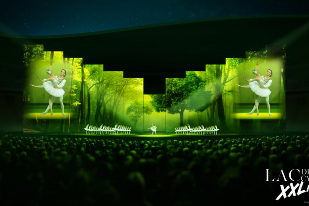 Le Lac des Cygnes XXLive au Stade Jean Bouin à Paris en juillet 2020