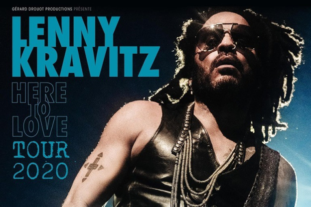 Lenny Kravitz en concert à l'AccorHotels Arena de Paris en juin 2020