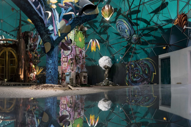 La Forêt escargot : expo de street art dans un escargot géant à Paris