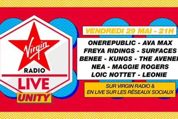 Virgin Radio Live Unity : OneRepublic, The Avener Kungs... en live vidéo 