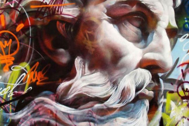 PichiAvo x Quai 36 : réalisation en live d'une œuvre monumentale dans le Quartier latin à Paris