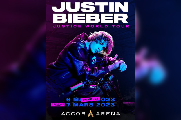 Justin Bieber en concert à l’Accor Arena de Paris en mars 2023
