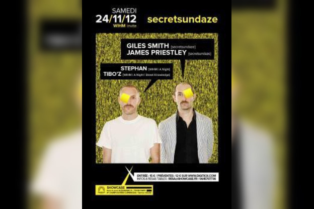 WIHM invite Secretsundaze au Showcase feat. Giles Smith et James Priestley