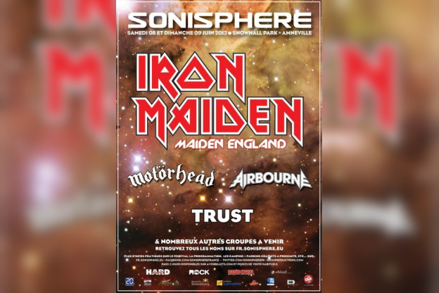 Sonisphère 2013 : Motörhead, Trust et Airbourne rejoignent Iron Maiden 