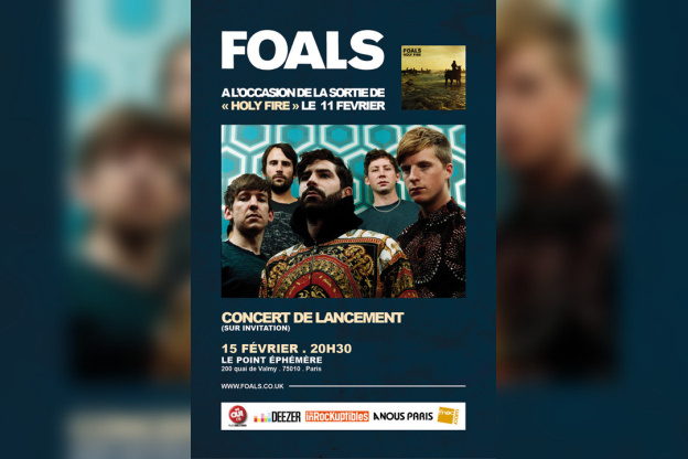 Foals en concert privé au Point Ephémère 