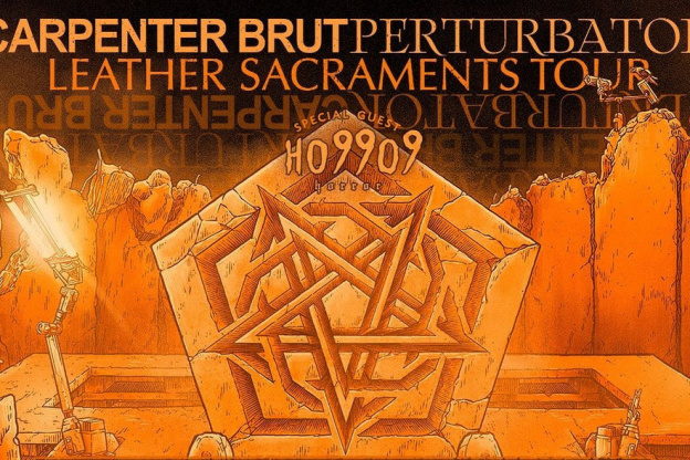 Carpenter Brut et Perturbator en concert à l'Olympia à Paris en octobre 2023