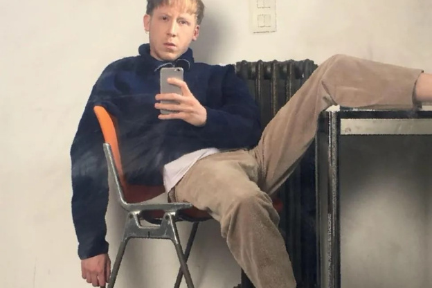 Eddy De Pretto en concert à l'Olympia de Paris en novembre 2018