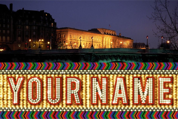 Your name in lights