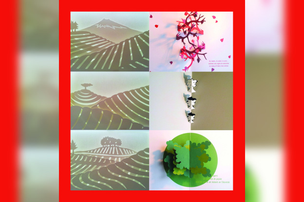 Paysages et saisons en mouvement, une expo de papier au salon de thé George Cannon