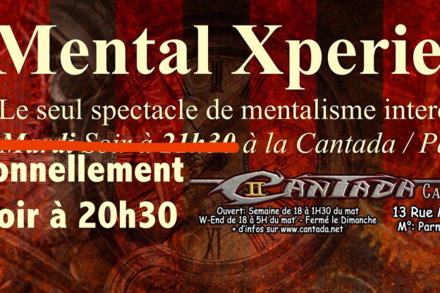 Spectacle de mentalisme gratuit à la Cantada