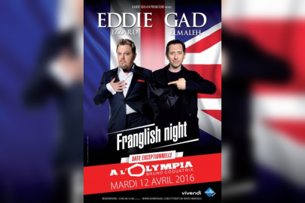Gad Elmaleh et Eddie Izzard réunis pour la Franglish Night à l'Olympia