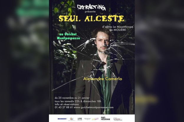Seul Alceste d'après Le Misanthrope au Guichet Montparnasse