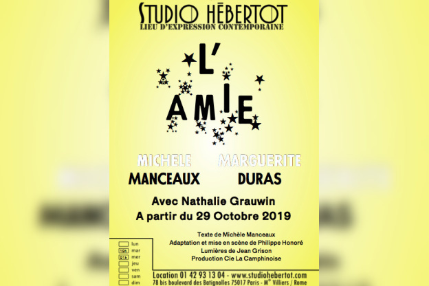L'Amie au Studio Hébertot : plongée durassienne 