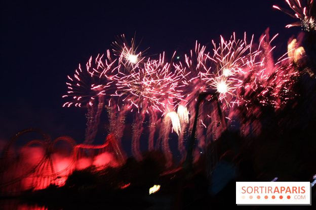 Inauguration officielle de la Forêt d'Idefix, feux d'artifice 25 ans Astérix