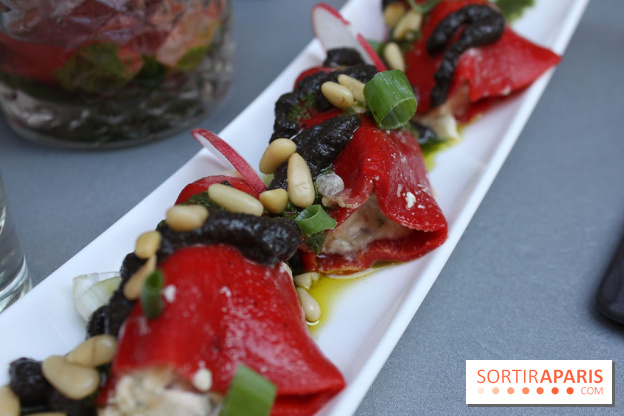 Les Piquillos farcis au fromage frais à la Petite Mangerie restaurant