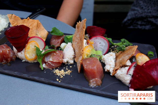Le thon albacore, ricotta et sésame de la Petite Mangerie restaurant