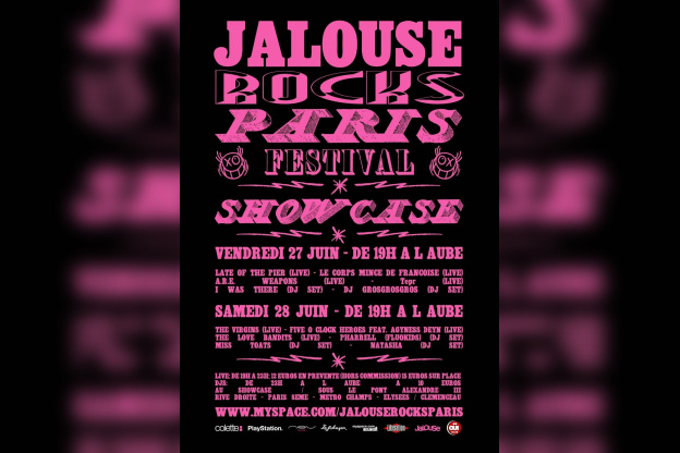 Jalouse, Rocks, Festival, Eté, Paris, Showcase, Concerts, Soirées.