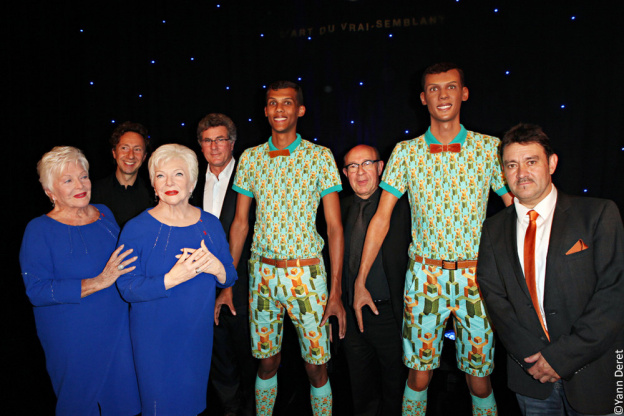 Line Renaud et Stromae au Musée grévin