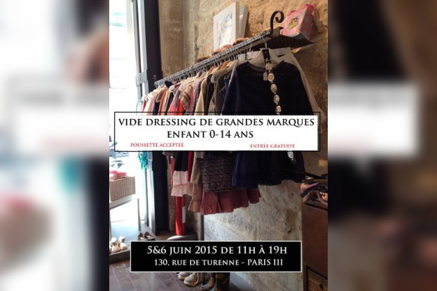 Vide dressing pour enfants au Dépôt Bobo rue de Turenne