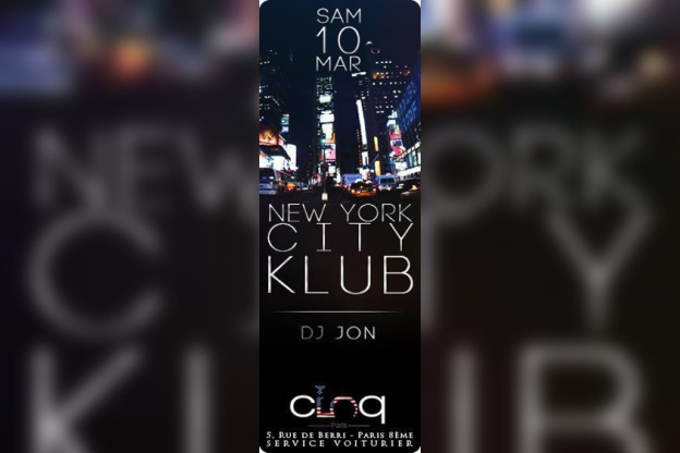 NEW YORK CITY KLUB @ LE CINQ