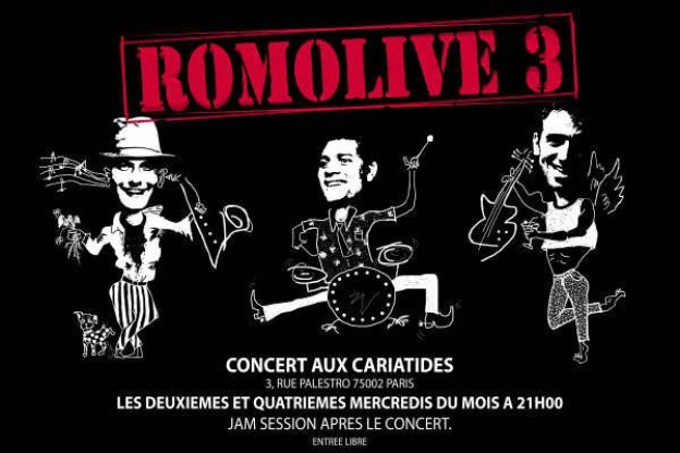 Concert, Paris, Romolive, Cariatides
