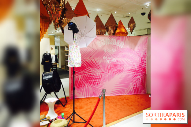 Photo-call pour se sentir en vacances - Afterwork des Galeries Lafayette pour le Summer Break