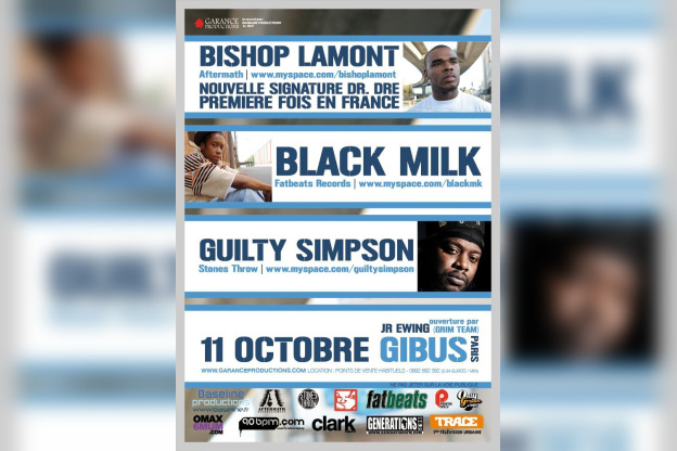Soirée, Paris, Gibus, Bishop Lamont, Black Milk, Guilty Simpson