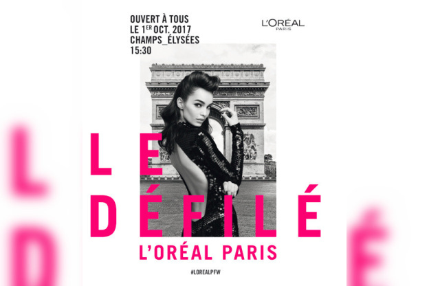 Fashion Week : L'Oréal défile sur les Champs-Elysées 