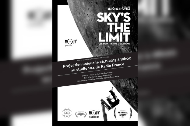 Projection du docu de street-art Sky’s the limit à la Maison de la Radio 