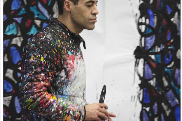 JonOne à la Galerie Brugier-Rigail en 2018