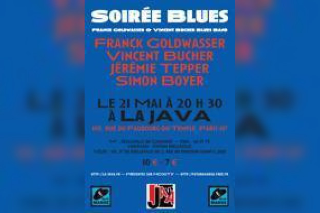 JAZZ A LA JAVA : FRANCK GOLDWASSER & VINCENT BUCHER BLUES BAND 
