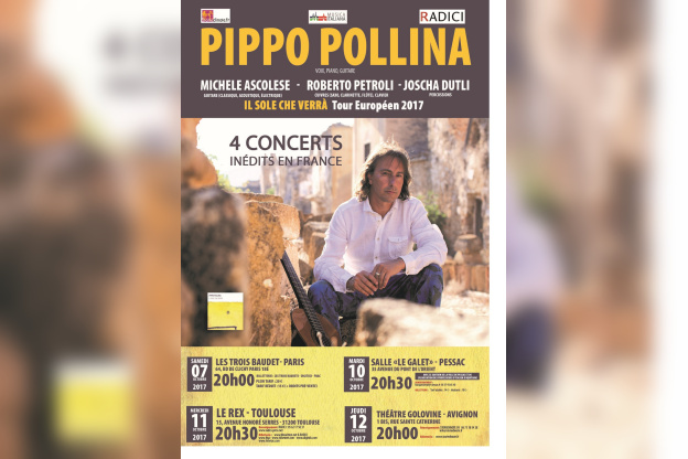 Pippo Pollina en concert aux Trois Baudets en octobre 2017