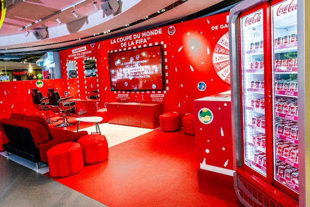 Une mini fan zone de la coupe du monde au citadium de Paris !