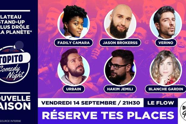Topito Comedy Night au Sentier des Halles : la dernière !
