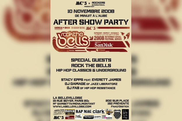 Soirée, Paris, After Party Rock The Bells, Bellevilloise 
