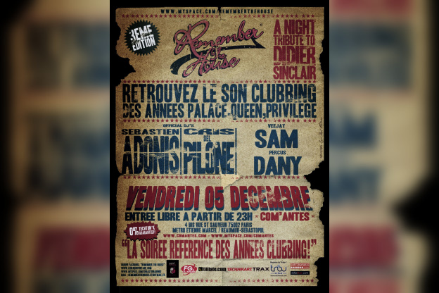 Soirée, Paris, Clubbing, House, Remember, Com'antes