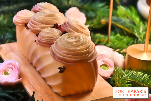 La magnifique Bûche de Noël de Léandre Vivier pour le Burgundy Paris 2023