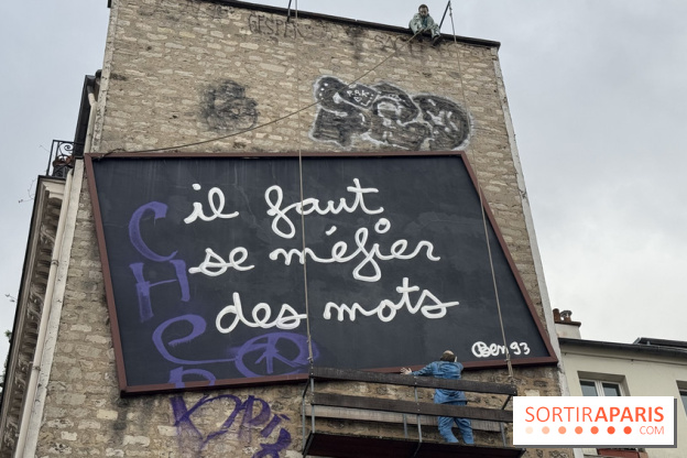 Avez-vous déjà remarqué cette étonnante installation de Ben à Paris ? 