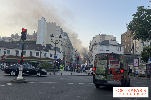 Incendie dans le 18e arrondissement : une voiture en flammes