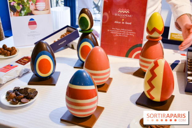Pâques 2022 : Dalloyau dévoile des oeufs chocolatés arty en collab' avec Alice in Food